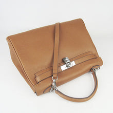 Load image into Gallery viewer, Hermes Kelly 32cm Togo Leather 6108 Light Coffee Silver
