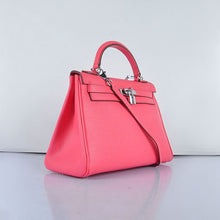 Load image into Gallery viewer, Hermes Kelly 32cm Togo Leather Handbag 6108 Lip Pink Silver
