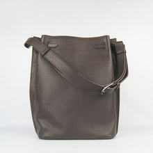 Load image into Gallery viewer, Hermes Nappa Leather Shoulder Bag H2804 dark coffee Silver

