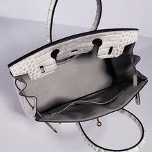 Load image into Gallery viewer, Hermes Birkin 30cm Crocodile Leather Bag With Strap Himalaya Gold

