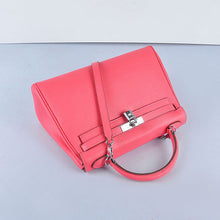 Load image into Gallery viewer, Hermes Kelly 32cm Togo Leather Handbag 6108 Lip Pink Silver
