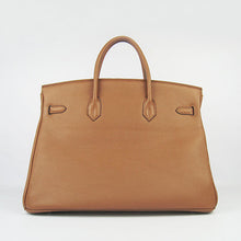 Load image into Gallery viewer, Hermes Birkin 35cm Togo Leather Handbags 6099 Light Coffee Silve
