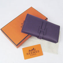 Load image into Gallery viewer, Hermes Wallet H015 Ladies Wallet Purple
