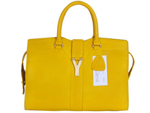 Load image into Gallery viewer, Yves Saint Laurent Cabas Chyc Large Leather Tote Yellow

