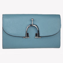 Load image into Gallery viewer, Hermes Wallet H569 Ladies Wallet Blue
