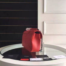 Load image into Gallery viewer, Yves Saint Laurent Large Monogram College Bag in Red Goatskin
