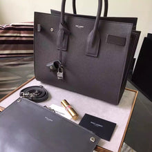 Load image into Gallery viewer, Yves Saint Laurent Small Sac De Jour Bag In Black Grained Leather
