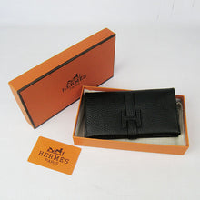 Load image into Gallery viewer, Hermes Wallet H015 Wallet Cow Leather Black
