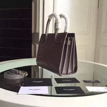 Load image into Gallery viewer, Yves Saint Laurent Nano Sac De Jour Croc Embossed Grey Bag
