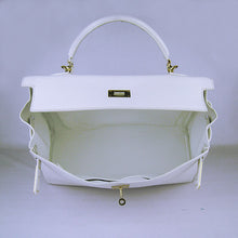 Load image into Gallery viewer, Hermes Kelly 35cm Togo Leather Handbag White/Golden
