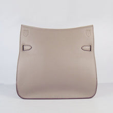 Load image into Gallery viewer, Hermes Leather Shoulder bag H6508 grey golden

