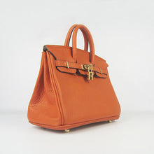 Load image into Gallery viewer, Hermes Birkin 25cm Handbag 6068 orange golden
