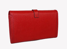 Load image into Gallery viewer, Hermes Wallet H1528 Wallet Cow Leather Red
