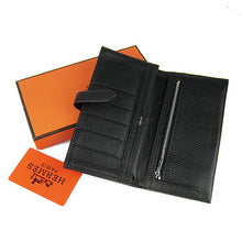 Load image into Gallery viewer, Hermes Wallet H008 Wallet Cow Leather Black
