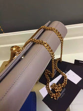 Load image into Gallery viewer, Yves Saint Laurent Medium Monogramme Tassel Bag In Grey Calfskin
