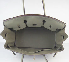 Load image into Gallery viewer, Hermes Birkin 35cm Togo Leather Handbags Dark Grey Golden
