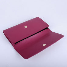 Load image into Gallery viewer, Yves Saint Laurent Lady Lambskin Leather Purse Rose Red 39321
