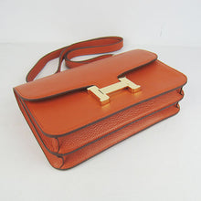Load image into Gallery viewer, Hermes calf Leather Message Bag H020 orange golden
