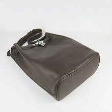 Load image into Gallery viewer, Hermes Nappa Leather Shoulder Bag H2804 dark coffee Silver
