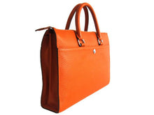 Load image into Gallery viewer, Hermes Briefcases H2097 Briefcase Cow Leather Orange Handbag
