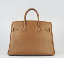 Load image into Gallery viewer, Hermes Birkin 35cm Togo Leather Handbags Light Coffee Silver
