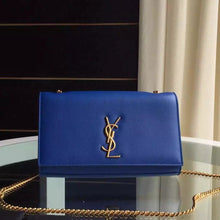 Load image into Gallery viewer, Yves Saint Laurent Medium Monogram Satchel In Blue Leather
