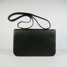 Load image into Gallery viewer, Hermes Calf Leather Message Bag H020 Black Golden
