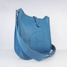 Load image into Gallery viewer, Hermes Evelyne I handbag H6309 blue silver
