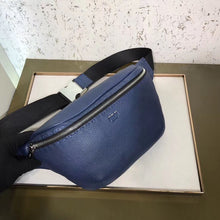 Load image into Gallery viewer, Fendi Belt Bag In Blue Romano Leather
