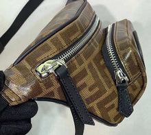 Load image into Gallery viewer, Fendi Belt Bag In Glazed Fabric With FF Motif
