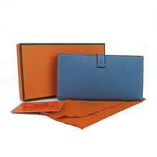 Load image into Gallery viewer, Hermes Wallet H008 Wallet Cow Leather Blue
