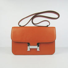 Load image into Gallery viewer, Hermes Calf Leather Message Bag H020 Orange Silver
