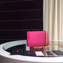 Load image into Gallery viewer, Yves Saint Laurent Small Monogram Satchel Bag In Rosy Leather
