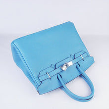 Load image into Gallery viewer, Hermes Birkin 30cm Togo Leather Handbags Light Blue Silver
