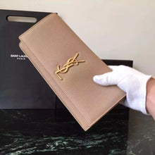 Load image into Gallery viewer, Yves Saint Laurent Beige Classic Monogramme Clutch

