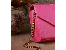 Load image into Gallery viewer, Yves Saint Laurent Small Monogramme Satchel Lipstick Fuchsia Grain Textured Matelasse Leather
