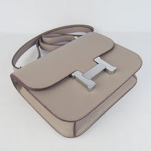 Load image into Gallery viewer, Hermes Constance Cowskin Leather Bag H017 grey silver
