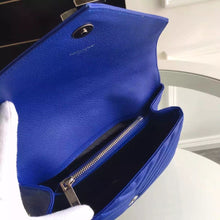 Load image into Gallery viewer, Yves Saint Laurent Medium Monogram College Bag in Blue Goatskin
