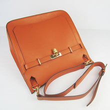 Load image into Gallery viewer, Hermes Leather Shoulder bag H6508 orange golden
