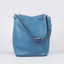 Load image into Gallery viewer, Hermes Nappa Leather Shoulder Bag H2804 blue Silver
