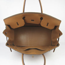 Load image into Gallery viewer, Hermes Birkin 35cm Togo Leather Handbags 6099 Light Coffee Golde
