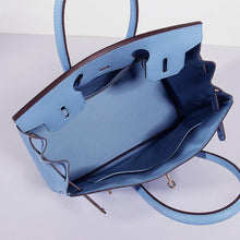 Load image into Gallery viewer, Hermes 30cm Birkin Bag Epsom Leather With Strap Light Blue Gold
