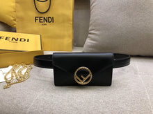 Load image into Gallery viewer, Fendi Kan I F Belt Bag In Black Calfskin
