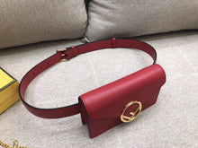 Load image into Gallery viewer, Fendi Kan I F Belt Bag In Red Calfskin
