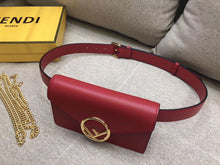 Load image into Gallery viewer, Fendi Kan I F Belt Bag In Red Calfskin
