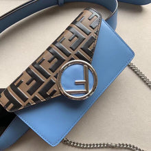 Load image into Gallery viewer, Fendi Blue Kan I F Belt Bag With FF Motif
