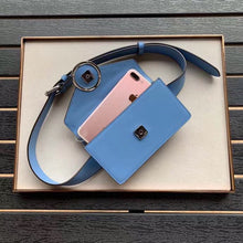 Load image into Gallery viewer, Fendi Blue Kan I F Belt Bag With FF Motif
