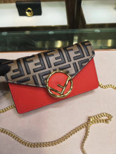 Load image into Gallery viewer, Fendi Red Kan I F Belt Bag With FF Motif
