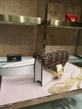 Load image into Gallery viewer, Fendi White Kan I F Belt Bag With FF Motif
