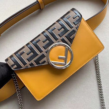 Load image into Gallery viewer, Fendi Yellow Kan I F Belt Bag With FF Motif
